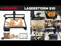 Pergear LaserStorm S10 laser engraver: 10W laser module, offline controller, and rotary roller