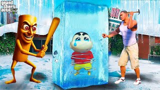 Shinchan was stuck in coldest ice gta 5