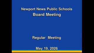 School Board Meeting: May 19, 2026