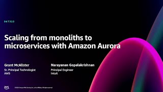 AWS re:Invent 2024 - Scaling from monoliths to microservices with Amazon Aurora (DAT325)