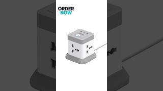 EMBOX Cube Extension Boards with USB Port with Universal Sockets and USB (2.4 A) Charging ll