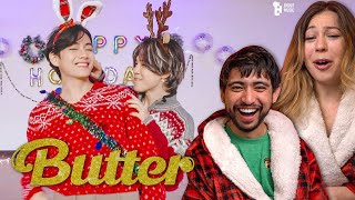 BTS Butter Holiday Remix Dance Practice - FIRST TIME REACTION!