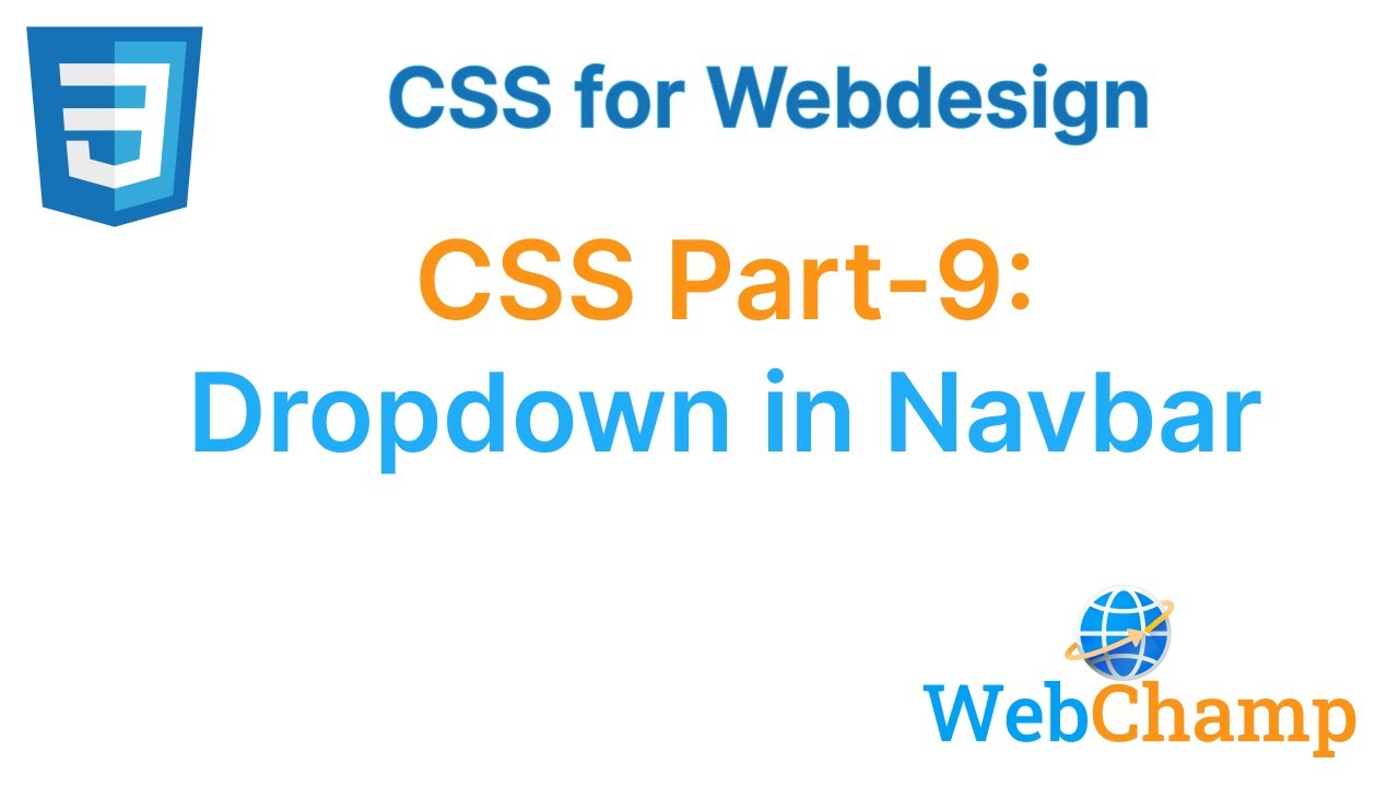 CSS Part-9 Designing Dropdown Navigation: Easy-to-Follow Tutorial - YouTube