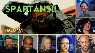 Reactors' Reaction to SPARTANS and COVENANT ELITES in HALO Episode 1 | CONTACT S01E01
