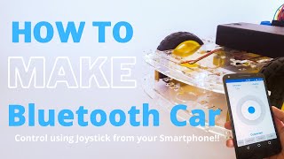 DIY Arduino Project: How to Make an Arduino Bluetooth controlled RC Car I Joystick Control