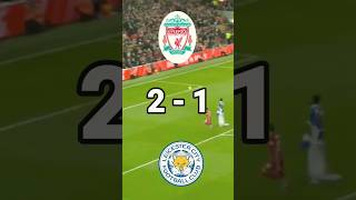 LIVERPOOL VS LEICESTER CITY own goal 2 times with the same person