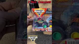 Monster Jam/Spinmaster 2 Pack "Sand Race" - Yeti, Wildfire, Dragon and Thunder Bus #shorts