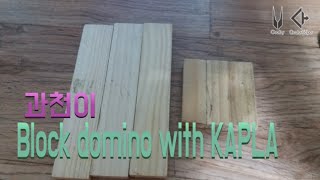 Block domino with KAPLA