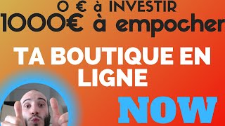 TA BOUTIQUE EN LIGNE CLÉ EN MAIN GRATUITEMENT