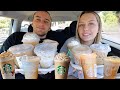 Tasting ALL the Starbucks Fall Drinks w: my brother