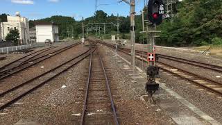 関西本線　柘植駅　キハ１２０到着