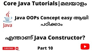 What is Java Constructor? | Java for Selenium | Core Java for beginners | Malayalam | #10