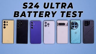 Galaxy S24 Ultra vs iPhone 15 Pro Max vs Pixel vs OnePlus 12: Battery Life Test