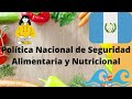 Politica Nacional de Seguridad Alimentaria y Nutricional - Vol. 1