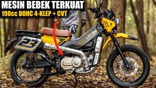 Lebih Kuat Dari Trail 150cc?! Bebek Petualang Ini Pakai Mesin 190cc DOHC Dengan Transmisi CVT…