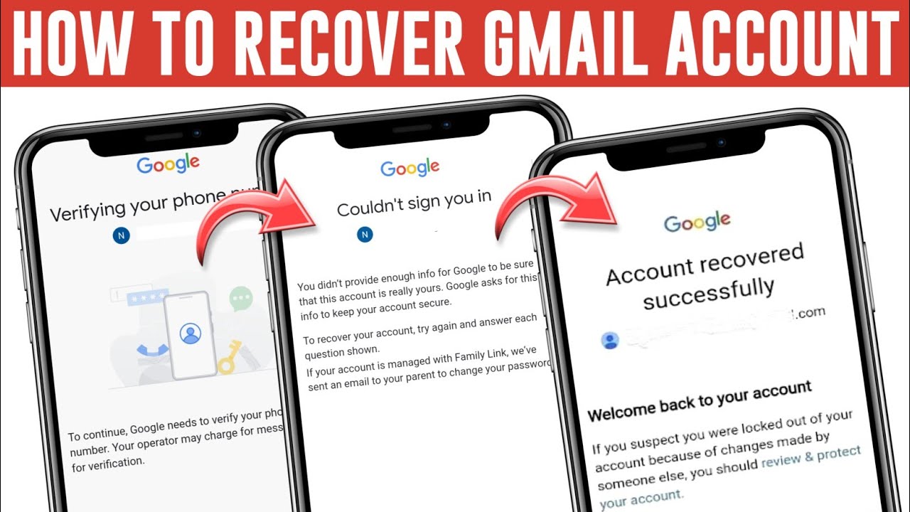 Recover Your Gmail Account! How To Recover Google Account Without ...