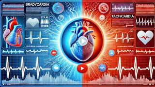 Heart Rate Explained: Bradycardia vs Tachycardia Comparison #biology #bradycardia #tachycardia