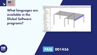 [EN] FAQ 001456 | What languages are available in Dlubal Software programs?