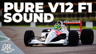 PURE SOUND | Ayrton Senna's V12 McLaren Mp4/6 F1 championship winner screams round Goodwood | 78MM