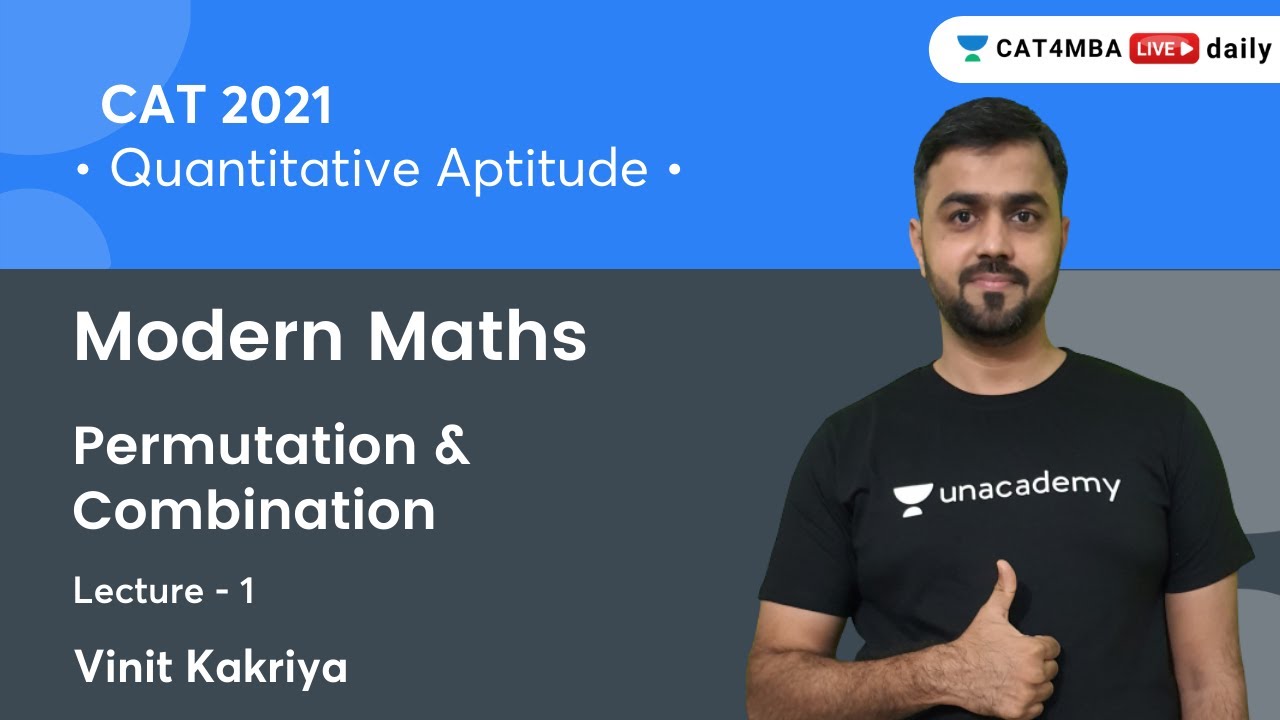 Modern Maths L1 L Permutation & Combination I Quantitative Aptitude L ...