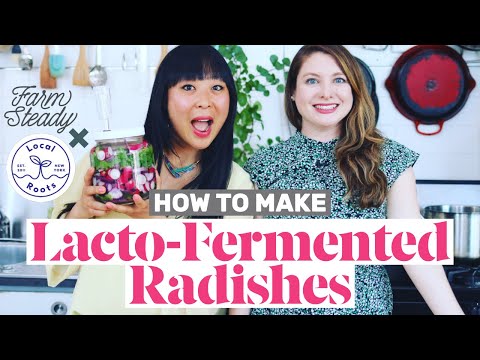 Recipe for fermented radish slices