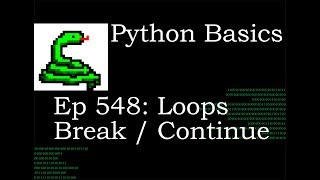 Python Basics Tutorial Break and Continue To Control Loop