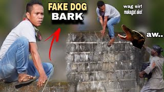 FAKE DOG BARK "PUBLIC PRANK" | Lakas nilang tumakbo