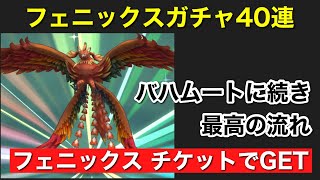 【ドラクエタクト】フェニックスガチャ40連　バハムートに続きフェニックスまでチケットGETで最高！！