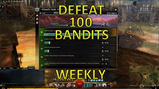 GW2 - Fast/Easy 100 Bandit Kills Weekly (Wizard's Vault)