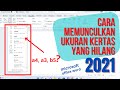 CARA MEMUNCULKAN UKURAN KERTAS YANG HILANG DI MICROSOFT OFFICE WORD