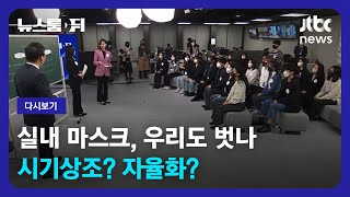 [다시보기] 뉴스룸 뒤(D)｜실내 마스크 착용 의무 해제…시기상조? 자율화? (22.12.16) / JTBC News