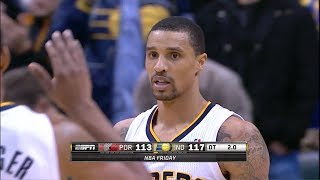 2014.02.07 - George Hill Full Highlights vs Trail Blazers - 37 Pts, 8 Assists, 9 Reb