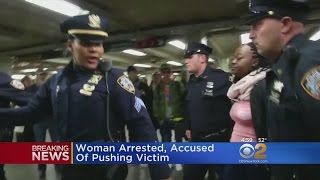 Woman Arrested In Fatal Subway Push