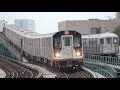 ⁴ᴷ R62A and R188 (7) Train Morning Rush and Midday Action