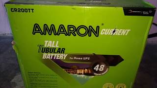 Amaron Current Tall Tubular  200ah Battery short unboxing