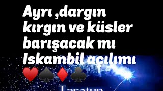 AYRI,DARGIN,KÜSLER BARIŞACAK Mİ ✨♥️✨İSKAMBİL DESTESİYLE♠️♦️#keşfet #iskambilfalı #keşfetedüş #tarot