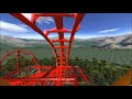 3D Rollercoaster Falcon (3D Glasses needed) (No Limits Simulator)