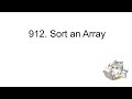 7/25/24: 912. Sort an Array