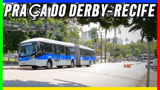 MOVIMENTAÇÃO de ÔNIBUS URBANOS na PRAÇA do DERBY