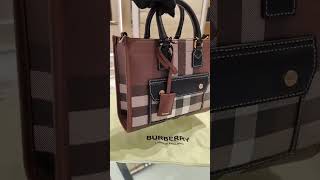 버버리 BURBERRY CHECK LEATHER MINI FREYA TOT  80696611www.rose-lux.com