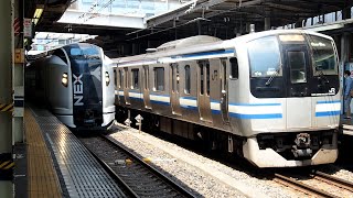 2020/08/13 JR East Yokosuka Line: E217 Series Y-6 Set at Shinagawa