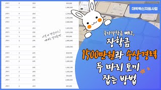 대학생 장학금 1500만원 이상 받고, 수상경력까지 쌓는 방법 (국가장학금 제외)