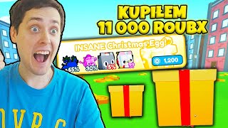 Kupuję 11 000 ROBUXÓW i Otwieram NOWE Jajko w NOWY UPDATE PET SIMULATOR X w ROBLOX