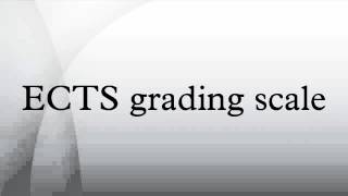 ECTS grading scale