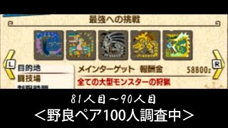 【モンハン100人調査】暴力彩芽と。　最強挑戦編09【MHX】