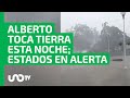 PRECAUCIÓN: tormenta tropical Alberto tocará tierra la noche de este miércoles