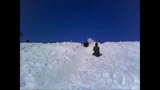 Snow Fun in Feb 2011 @ 86th Street and Highway 75 Bridge Tulsa.