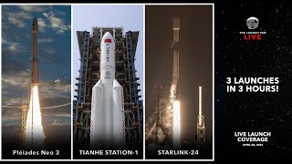 Watch Arianespace, CASC, and SpaceX Launch 3 Rockets in just 3 Hours! | TLP Live!