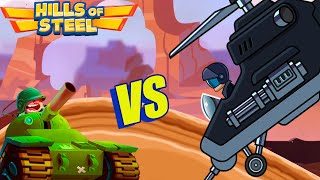 Hills of Steel // Gameplay Walkthrough// Destroy Helicopter  (iOS, Android)