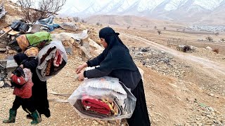 The Displacement of a Nomadic Grandmother in the Heart of a Mountain Storm\